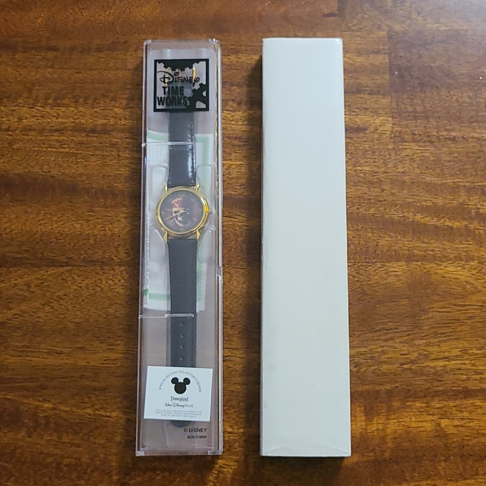 Vintage Disney Time Works Pirates of the Caribbean Watch NEW - Collectors